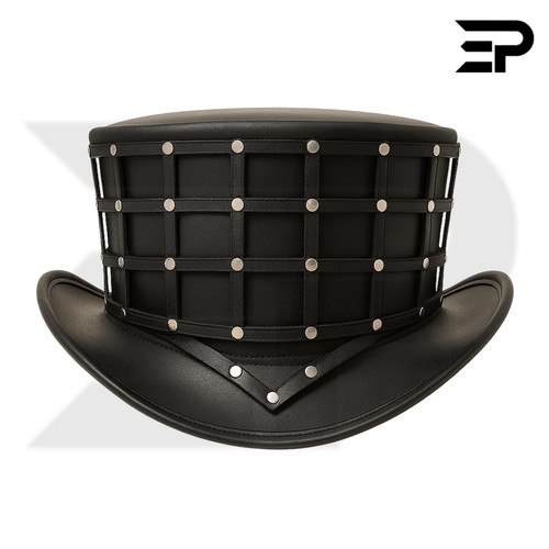 Cappello superiore pelle - in,