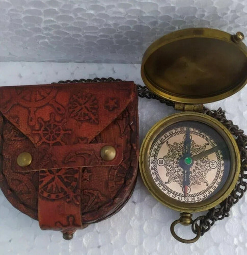 Antica bussola nautica ottone