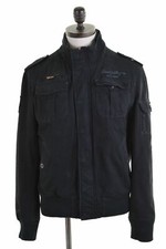GIUBBINO PRIMAVERILE TIPO MILITARE JACK JONES Sz. L MILITARY JACKET BLACK COTTON