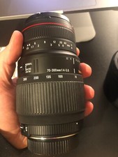 Sigma Obiettivo 70-300mm -F/4-5.6-AF DG MOTOR DRIVE,Attacco NIKON