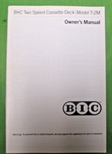 BIC T 2M CASSETTE DECK MANUALE