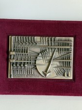 RARA PLACCA ARNALDO POMODORO "TARGA PER COMUNE DI MILANO" ANNO 1978 BRONZO ARG