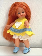 Bambola Vintage Furga mini furga Eva nella mela capelli rossi