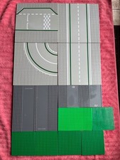 Piastre base Lego vintage e recenti pista pista pista base verde