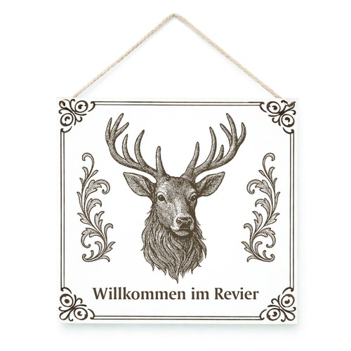 Willkommen revier schild - im,
