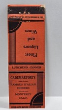 Vintage Matchbook Cover