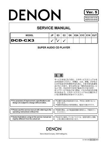 Manuale servizio - manuale,