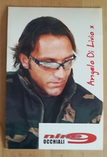 CARTOLINA PUBBLICITARIA OCCHIALI "NINE9" ANGELO DI LIVIO con Autografo stampato