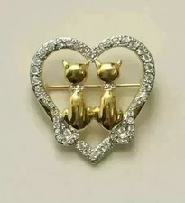 Spilla donna 2 ct rotonda vera