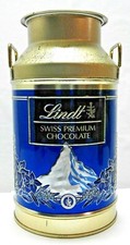 BIDONCINO  IN LATTA "SWISS PREMIUM  CHOCOLATE"  LINDT    (vuoto)