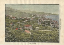 Stampa antica GENOVA PEGLI