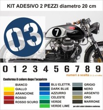Coppia adesivi numero