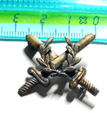 VECCHIO SPILLA DISTINTIVO MILITARE PROMOZIONE AL GRADO PER MERITO DI GUERRA WW2