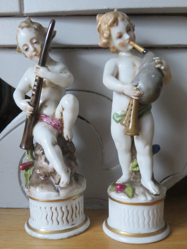 Paire angelots musiciens - paire, d'angelots