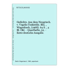 Poesie dal nuovo greco v - dal,