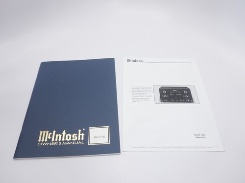 Mcintosh mht100 manuale - mht100,,