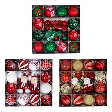 44 palline di Natale, decorazioni assortite per fidanzamento, festività e