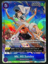 CARD ONE PIECE TCG - Ms All Sunday Nico Robin Alt Art OP04 NEAR MINT English