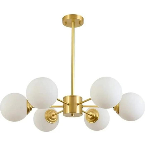 Lampadario sputnik ottone - sputnik,