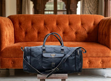 Weekend Bag Grande In Pelle Di