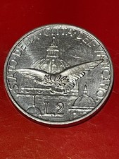 VATICAN 2 Lire Coin 1950 Holy