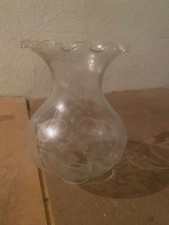 Vetro Lavorato e decorato per lampada vintage anni 70 Rif. VR18