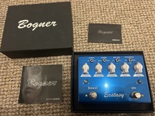 Pedale overdrive Bogner Ecstasy blu.  Ottime condizioni con scatola originale.