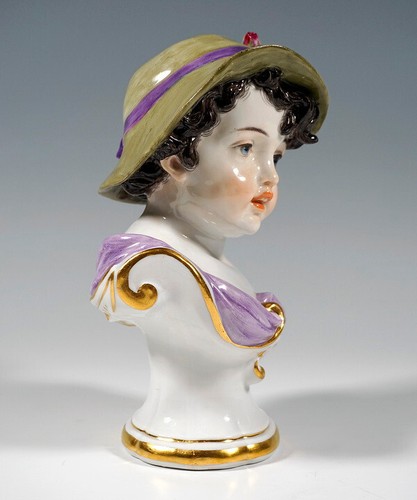 Meissen bambina figura busto - bambina,