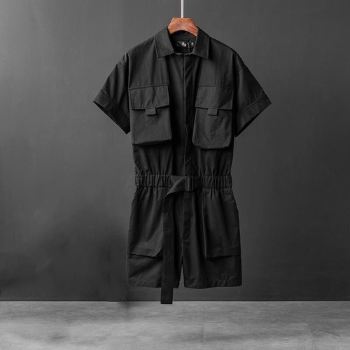 Mens short sleeve - short, belted