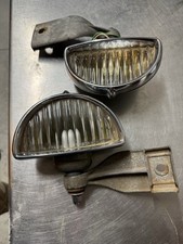 Fanali Fendinebbia Carello mezza luna PF600 + Staffe Fiat 500 N D 600 Half Moon