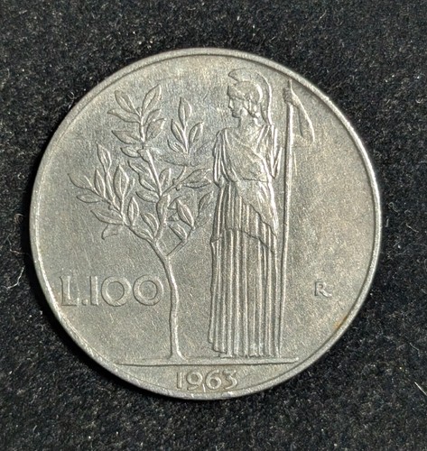 1963 italy 100 lire - 1963, r