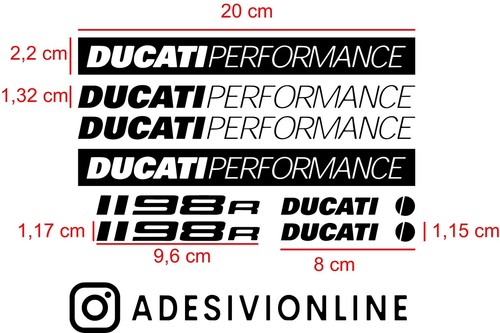 Adesivi pretagliati kit - adesivi, ducati