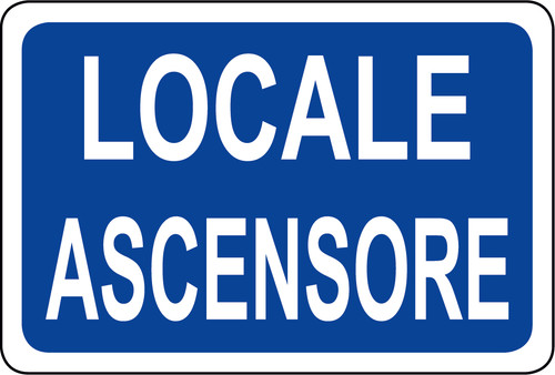 Adesivo segnaletica locale - adesivo,