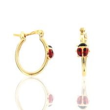 Girl Yellow Gold Enamel