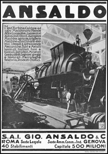 Pubblicita 1921 ansaldo - pubblicita,