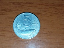 5 lire del 1954 in ottime
