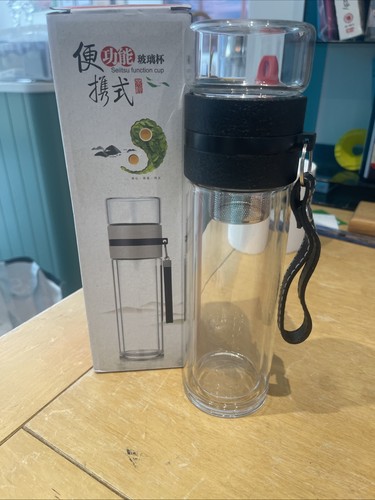 Bottiglia acqua tè vetro