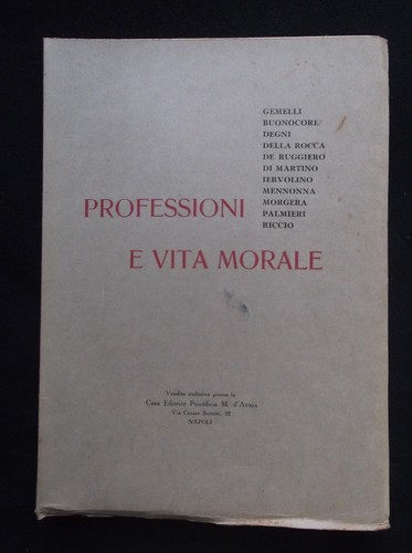 Professioni vita morale - e,
