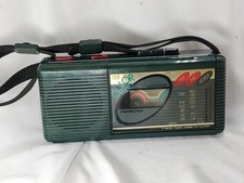 Radio Cassetta Sound Design Sintoni a Colori anni 80 4603VBL Green Boom Box Radio Funzionante 