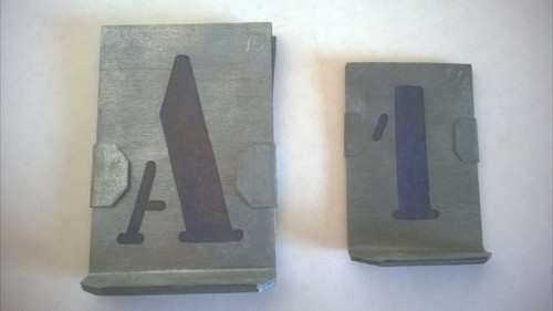 Set vintage stencil - set,