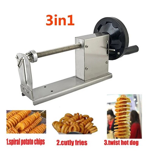 Patatine fritte ricce manuali