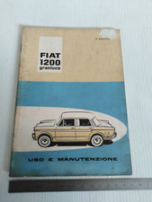 manuale uso manutenzione originale 1960 Fiat 1200 Granluce