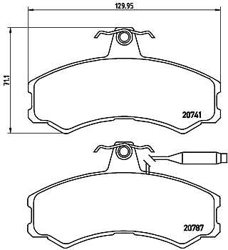 Brembo p23022 kit pastiglie - p23022,