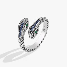 Anello serpente argento