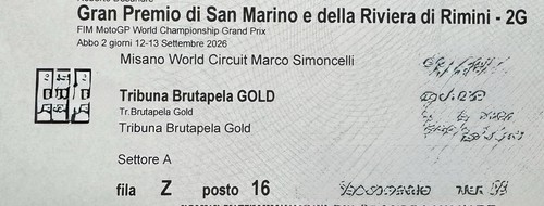 Biglietto moto misano - biglietto, gp