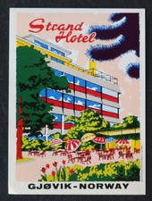 Vecchia etichetta HOTEL STRAND