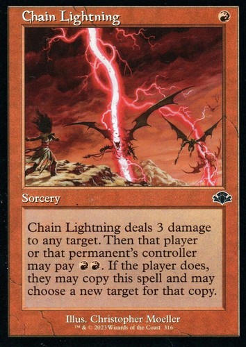 Mtg chain lightning - lightning,