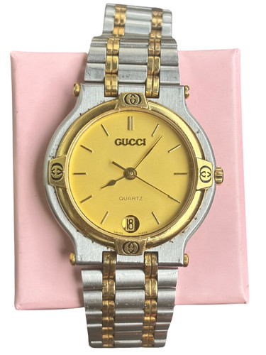 Vintage gucci 9000m two tone - gucci,