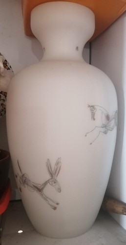Lampadario vetro opalino - vetro,