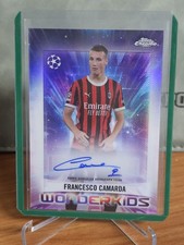 Francesco Camarda Milan Topps Chrome 2024-25 Autograph Wonderkids 